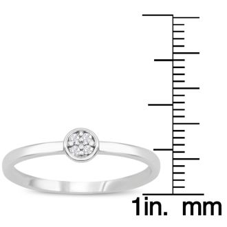 4 Diamond Promise Pave Ring in White Gold