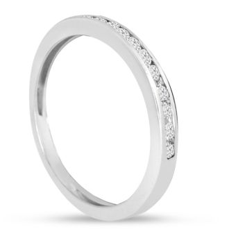 Matching Wedding band  for 1/2 Carat Princess And Round Diamond Bridal Set In 14 Karat White Gold