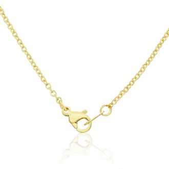 Really Cool Yellow Gold Tone Antler Necklace, 18 Inches