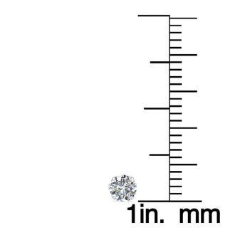 1/3 Carat Diamond Stud Earrings In 14 Karat White Gold