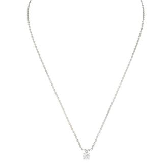 Nearly 1/4ct Diamond Solitaire Necklace With Free Chain.  Fiery Diamond At An Incredible Value! 