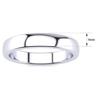 4MM High Grade Stainless Steel Wedding Band