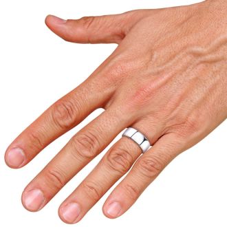 8MM High Grade Stainless Steel Wedding Band