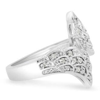 1/3 Carat Natural Diamond Angel Wing Ring