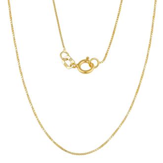 3/4 Carat Bezel Set Diamond Solitaire Necklace in 14K Yellow Gold, 18 Inches