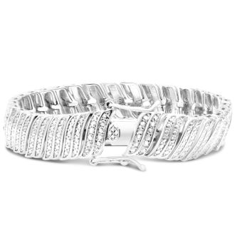 1 Carat Diamond Wave Bracelet, 7 Inches. Sold Out In 1 Day And Finally Back In Stock!