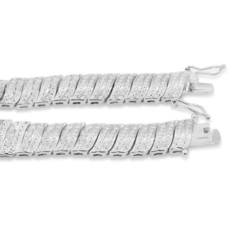 1 Carat Diamond Wave Bracelet, 7 Inches. Sold Out In 1 Day And Finally Back In Stock!