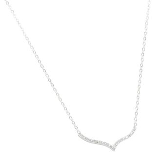 19 Natural Diamond Curved V Necklace, 17 Inches. Such a Beautiful Style!!! 
