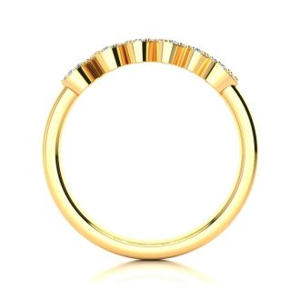 Personalized Diamond Name Ring In 14K Yellow Gold - 5 Letters, 1/3cttw