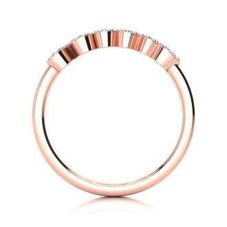 Personalized Diamond Name Ring In 14K Rose Gold - 5 Letters, 1/3cttw