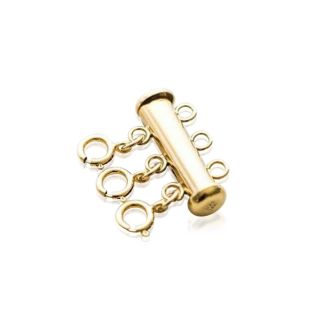 Yellow Gold Tone Layer Necklace Clasp For Up To 3 Necklaces!