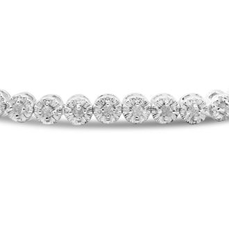 1/2 Carat Diamond Adjustable Bolo Slide Tennis Bracelet. Very Popular Bolo Diamond Bracelet!