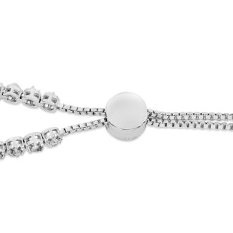 1 Carat Natural Diamond Adjustable Bolo Bracelet. Incredibly Popular!