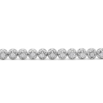 1 Carat Natural Diamond Adjustable Bolo Bracelet. Incredibly Popular!