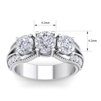 14 karat white gold 1/3 total weight natural multi diamond p