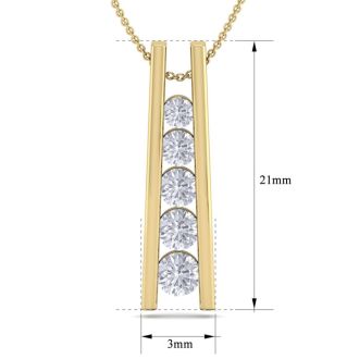 Journey diamond necklace 1 carat new arrivals