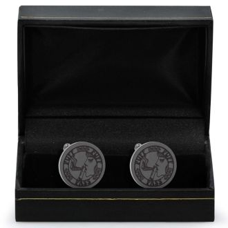 Octavius Puff Puff Pass Cufflinks, Gunmetal