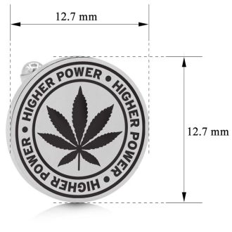 Octavius HIGH-er Power Cufflinks, Silver