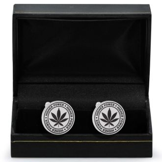 Octavius HIGH-er Power Cufflinks, Silver