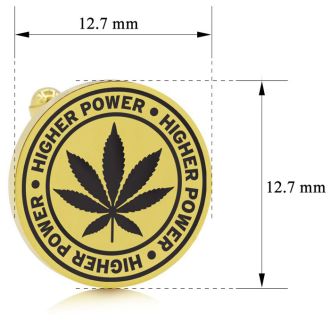 Octavius HIGH-er Power Cufflinks, Yellow Gold