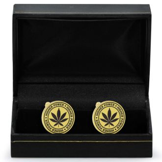 Octavius HIGH-er Power Cufflinks, Yellow Gold