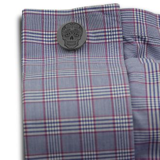 Octavius Skull Cufflinks, Gunmetal