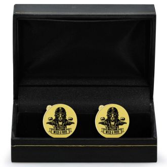 Octavius Wild & Free Cufflinks, Yellow Gold