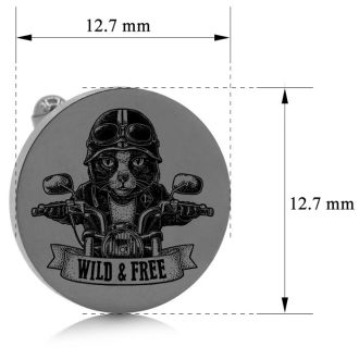 Octavius Wild & Free Cufflinks, Gunmetal