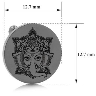 Octavius Ganesha Cufflinks, Gunmetal