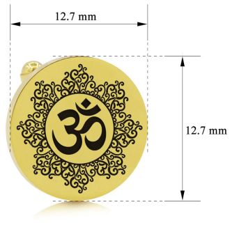 Octavius Om Cufflinks, Yellow Gold