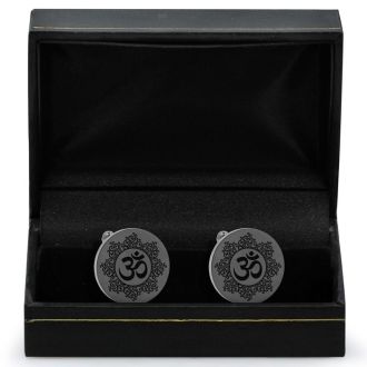 Octavius Om Cufflinks, Gunmetal