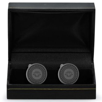 Octavius Chakra Cufflinks, Gunmetal
