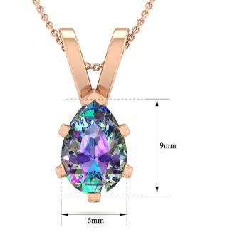 Fire store topaz necklace