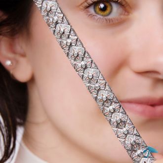 LAST REMAINING QUANTITY! 1 Carat Intricate Diamond Bracelet, 7 Inches.  Interesting Art Deco Natural, Rose-Cut Diamond Bracelet That Looks Very Big!