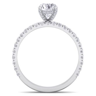 2 Carat Round Shape Diamond Bridal Set In Platinum