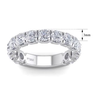 2 1/2 Carat Diamond Wedding Band In Platinum