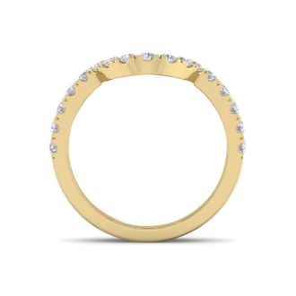 1/2 Carat Matching Diamond Band In 14K Yellow Gold