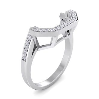 1/5 Carat Matching Diamond Wedding band In 14 Karat White Gold