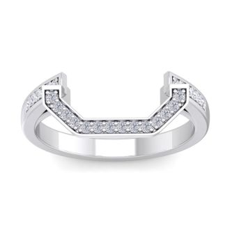 1/4ct Diamond Matching wedding band in 14 Karat White Gold for JWL 242472