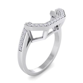1/4ct Diamond Matching wedding band in 14 Karat White Gold for JWL 242472
