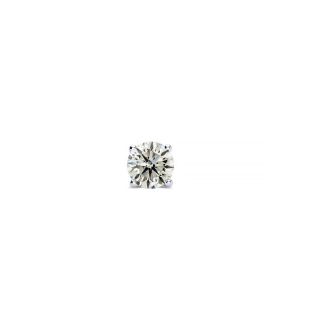 Nearly 1/2 Carat Single Diamond Stud Earring In 14 Karat White Gold