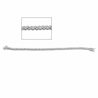 1 Carat Diamond Twist Bracelet, 7 Inches. Brand New Style That Everyone Loves!