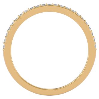 1/4 Carat Diamond Wedding Band In 14 Karat Yellow Gold