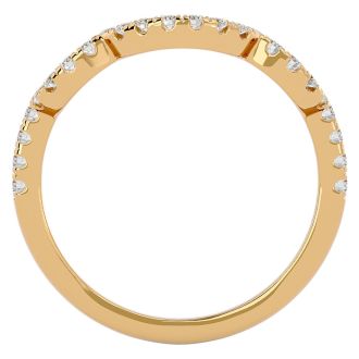 1/4 Carat Diamond Wedding Band In 14 Karat Yellow Gold