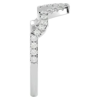 1/4 Carat Diamond Wedding Band In 14 Karat White Gold