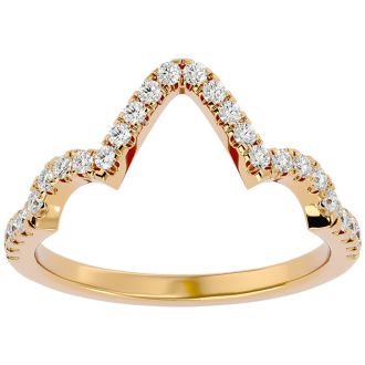 1/4 Carat Diamond Wedding Band In 14 Karat Yellow Gold