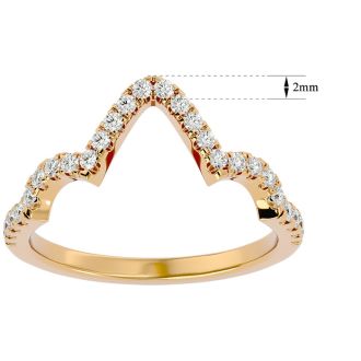 1/4 Carat Diamond Wedding Band In 14 Karat Yellow Gold
