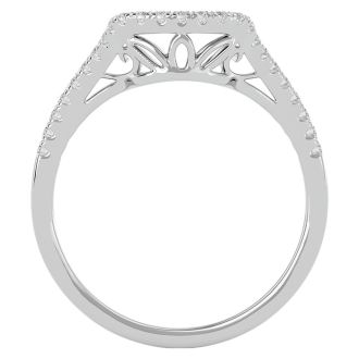 1/4 Carat Diamond Wedding Band In 14 Karat White Gold