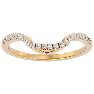 1/4 Carat Diamond Wedding Band In 14 Karat Yellow Gold