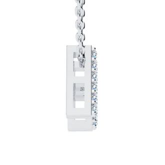 Letter N Diamond Initial Necklace In 1.4 Karat Gold™ With 18 Diamonds, 18 Inches (J-K, I2-I3)